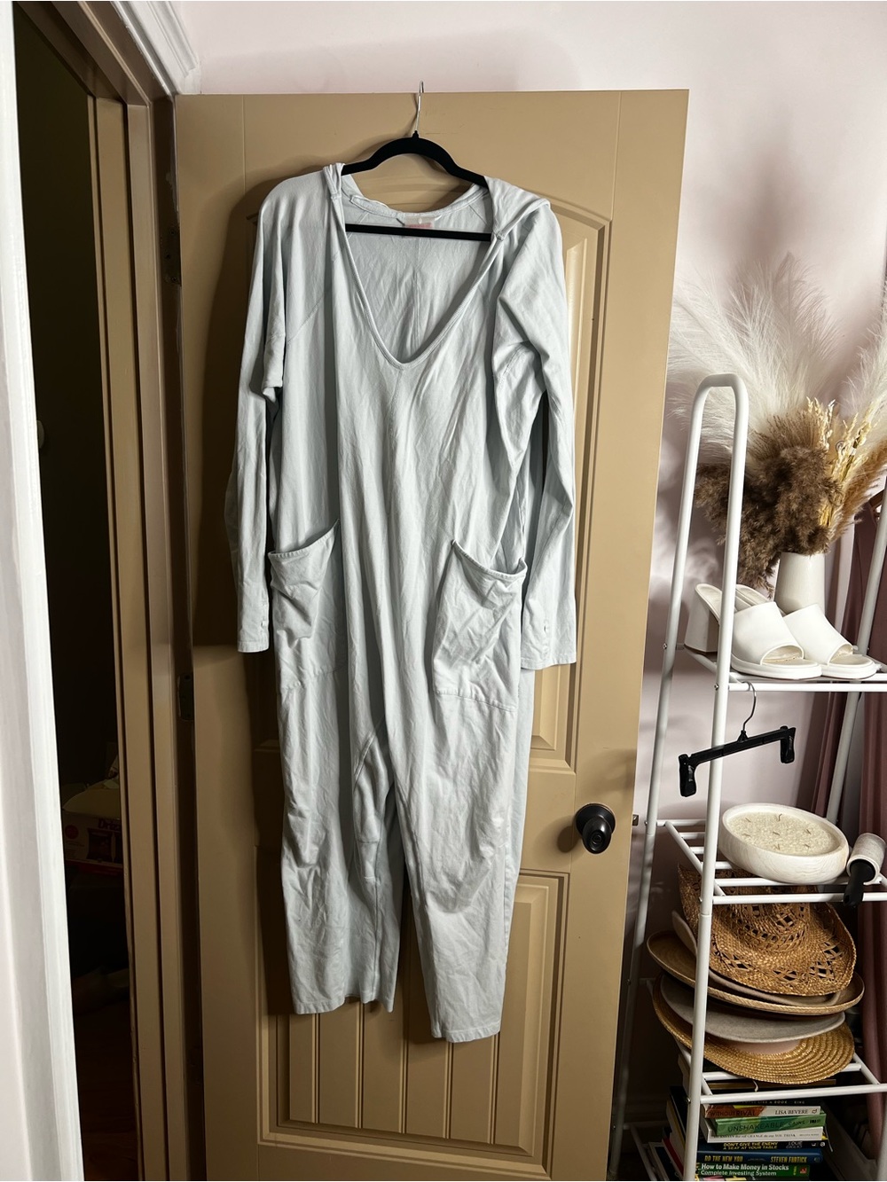 Free People light blue jumpsuit